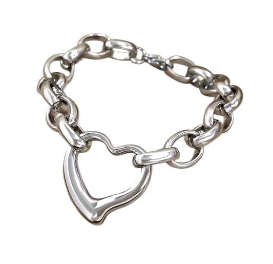 Stainless Steel Heart chain Bracelet
