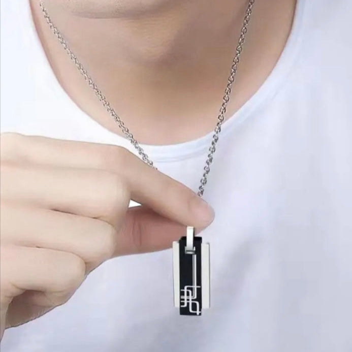 Evan Finn Alpaca Pendant Stainless Steel Necklace