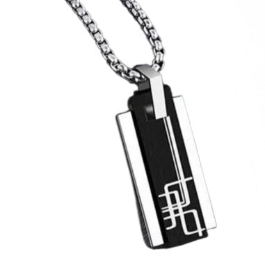 Evan Finn Alpaca Pendant Stainless Steel Necklace