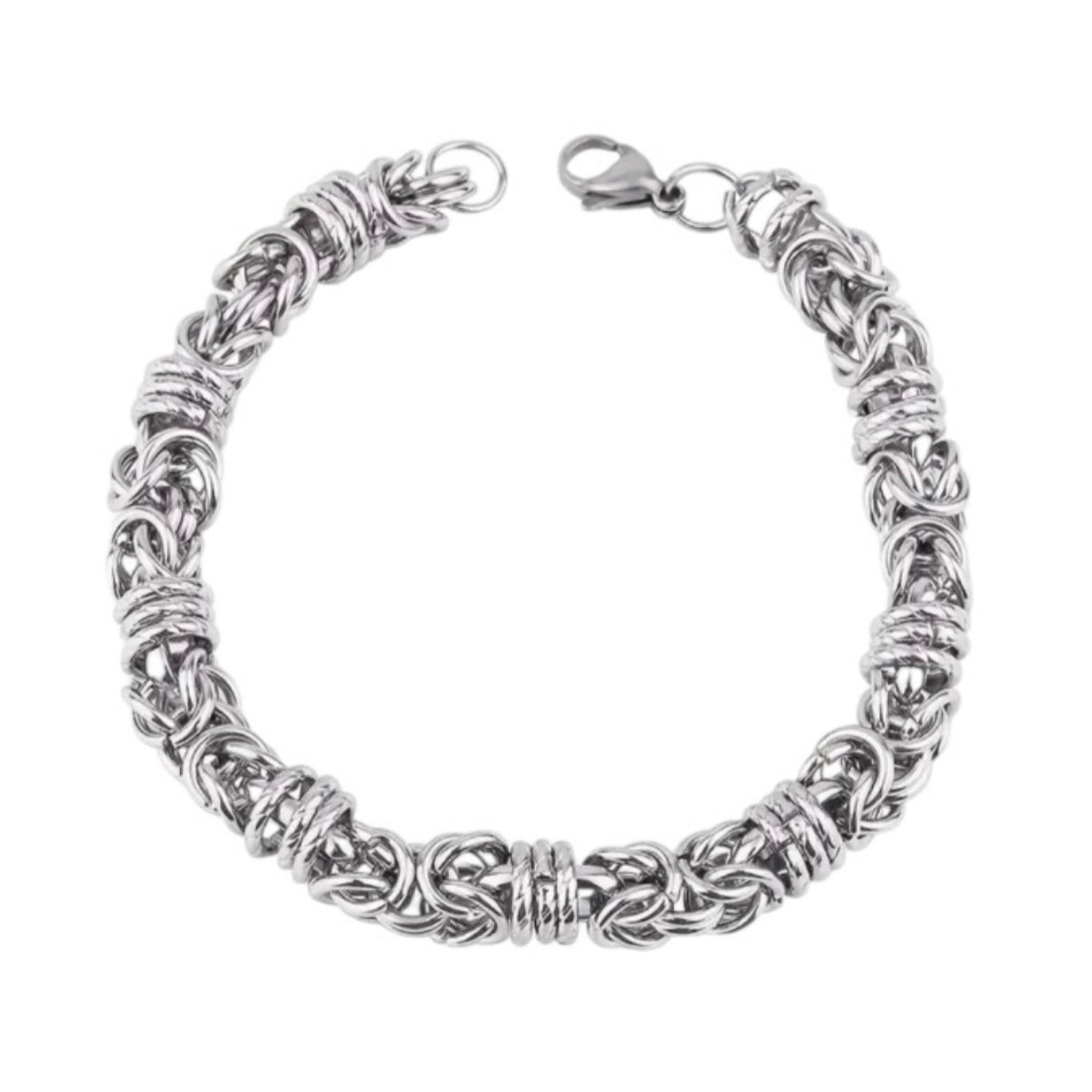 Caleb Elias Stainless Steel Tibetan Braided Bracelet