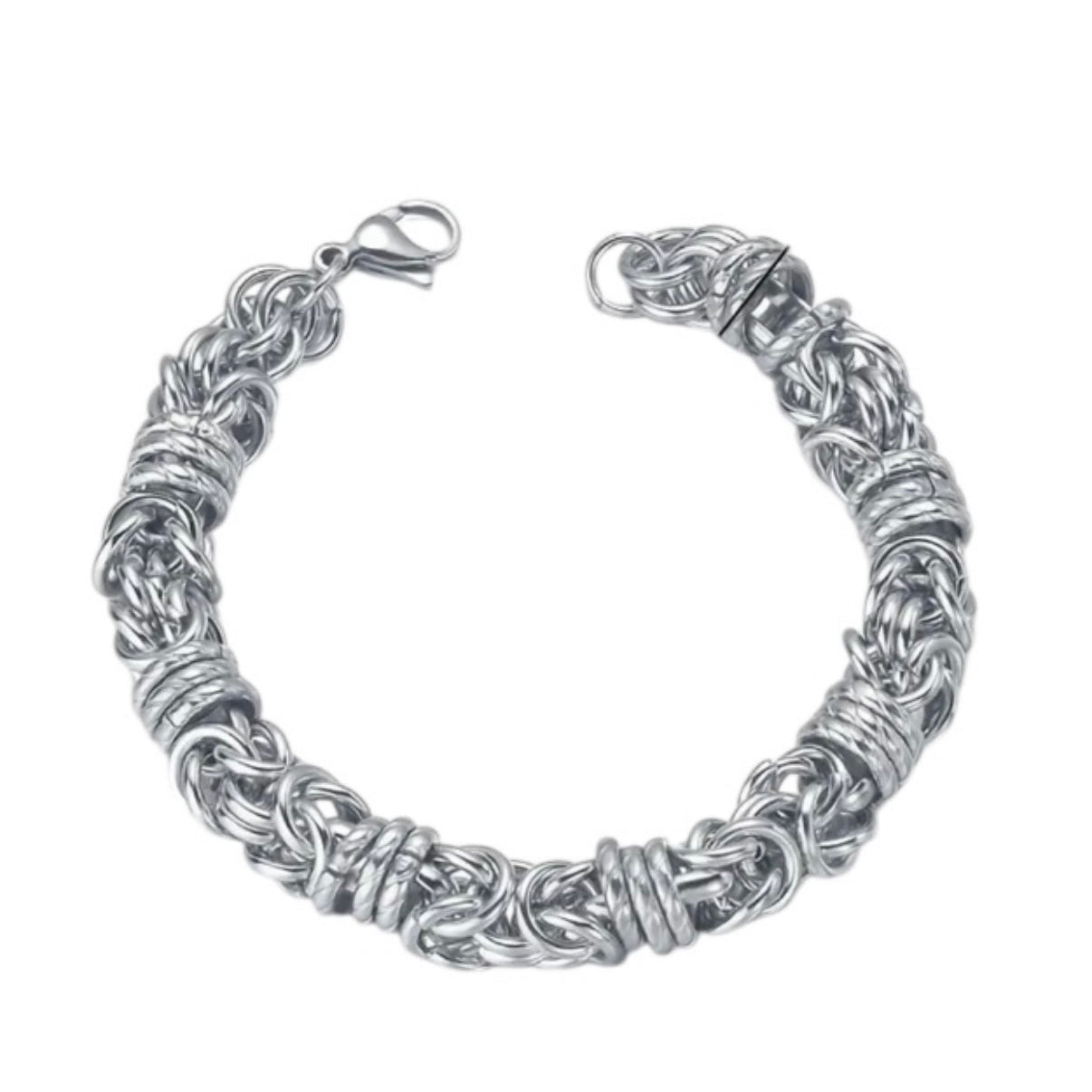 Caleb Elias Stainless Steel Tibetan Braided Bracelet