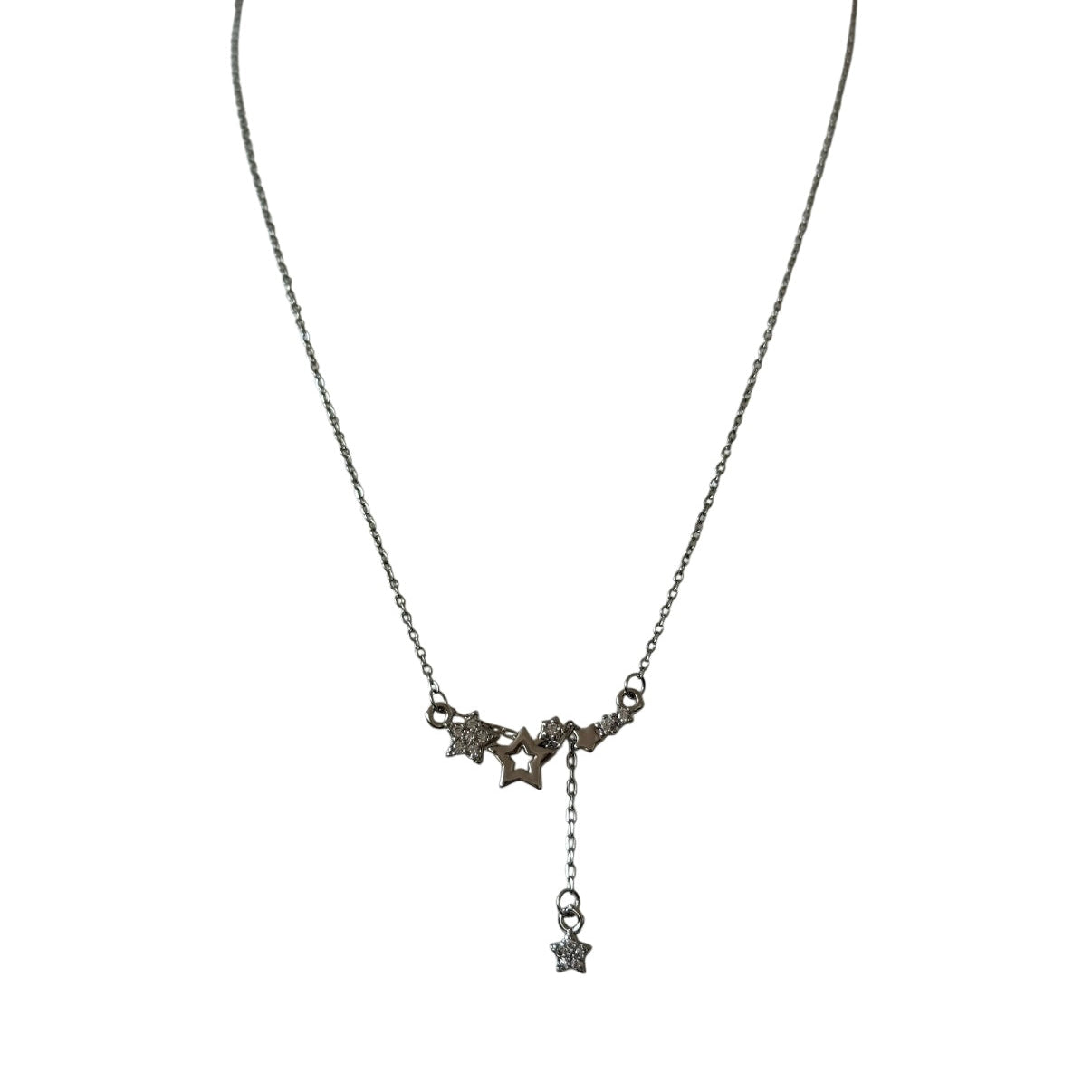 Regina Zara Twinkle Shooting Stars 925 Sterling Silver Necklace