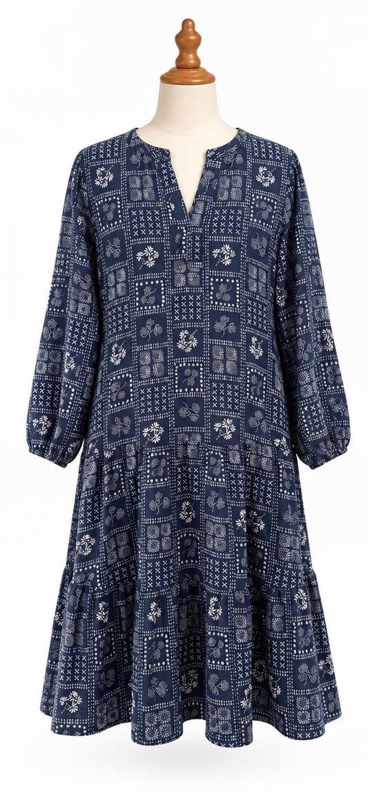 Seasalt Cornwall Printed Linen Blend Dress | UK 14