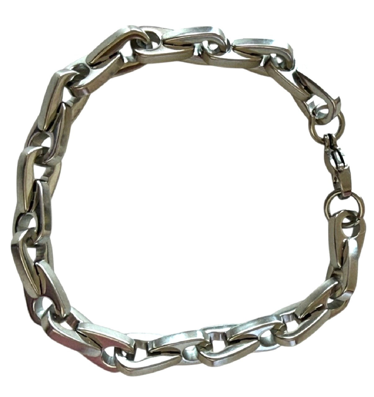 Men’s Stainless Steel Angular Link Bracelet