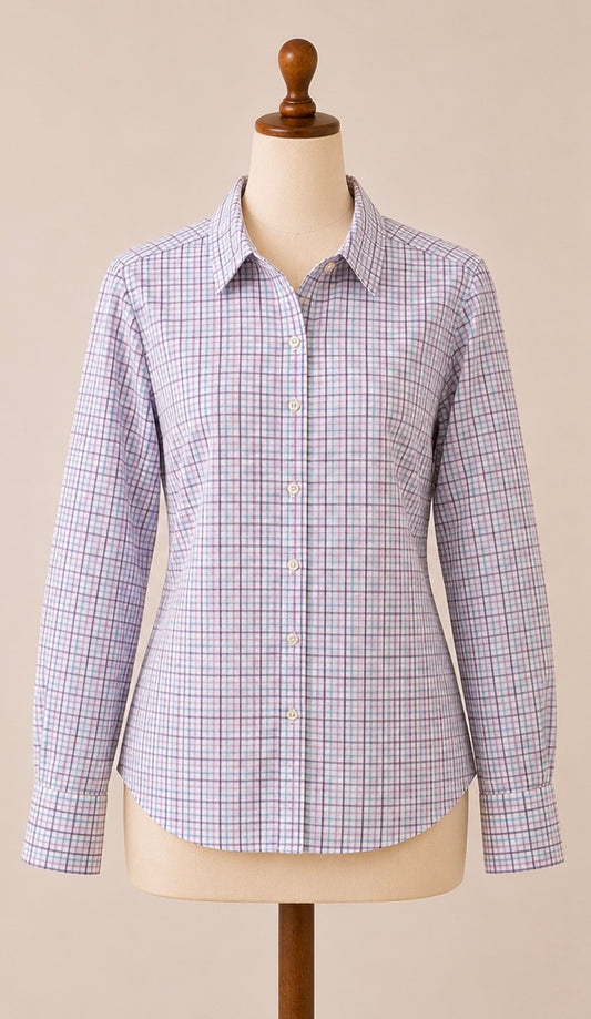 Charles Tyrwhitt Women’s Shirt | UK 20 | Pink, Blue & White Check