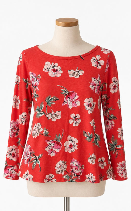 Joules Harbour Lt Swing Floral Top | UK 14