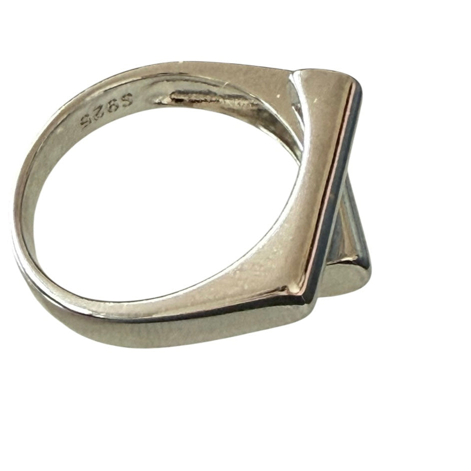 Sara Millie Dub Bar 925 Sterling Silver Adjustable Ring