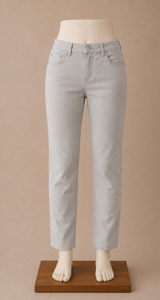 Phase Eight Women’s Light Grey Stretch Jeans | UK 14 | 98% Cotton