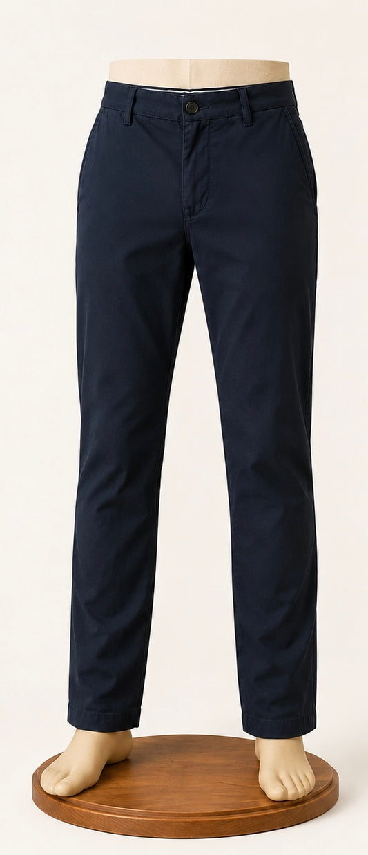 Original Penguin Men’s Navy Slim Fit Chino Trousers | W30 L32 | Stretch Cotton