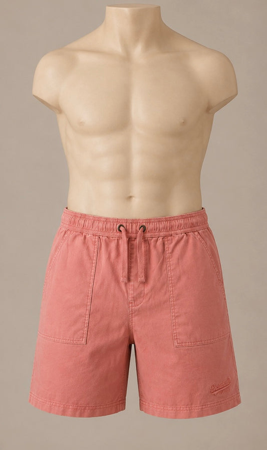Brakeburn Coral Pink Cotton Shorts | Men’s W38