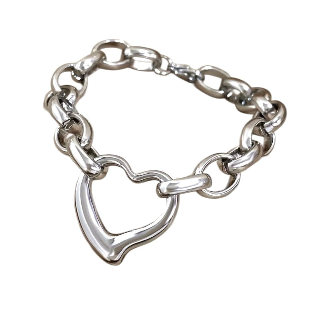 Stainless Steel Heart chain Bracelet