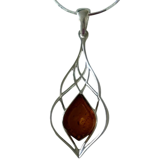 Baltic Amber 925 Sterling Silver Inara Necklace