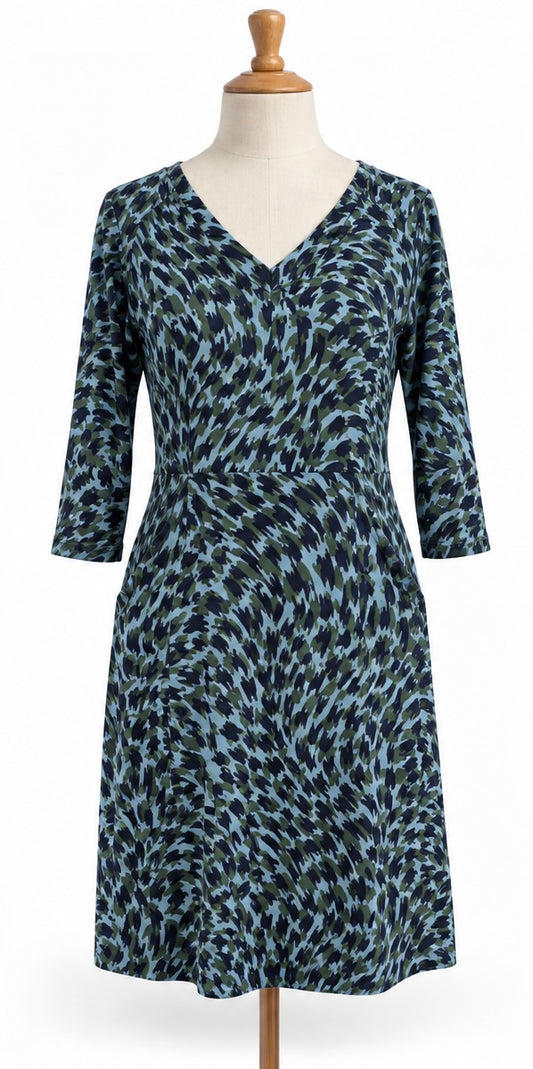 White Stuff Petite Abstract Print Dress | UK 8P