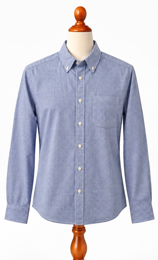 Charles Tyrwhitt Slim Fit Blue Gingham Shirt | Men’s S