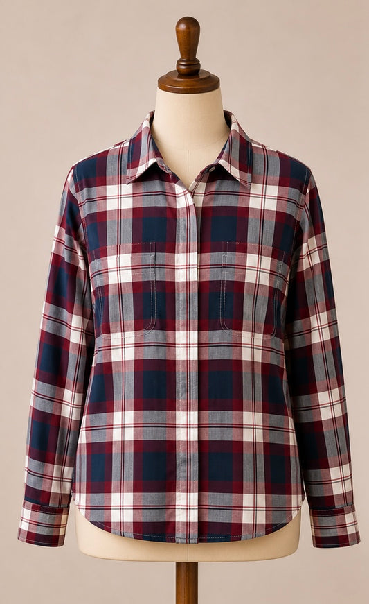 Barbour Women’s Tartan Check Shirt | Long Sleeve | Size M