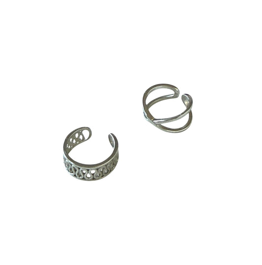 Stainless Steel Adjustable Ear Cuffs (Set of 2)