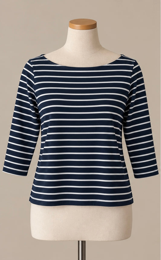 Crew Clothing Company Breton Stripe Top | UK 18