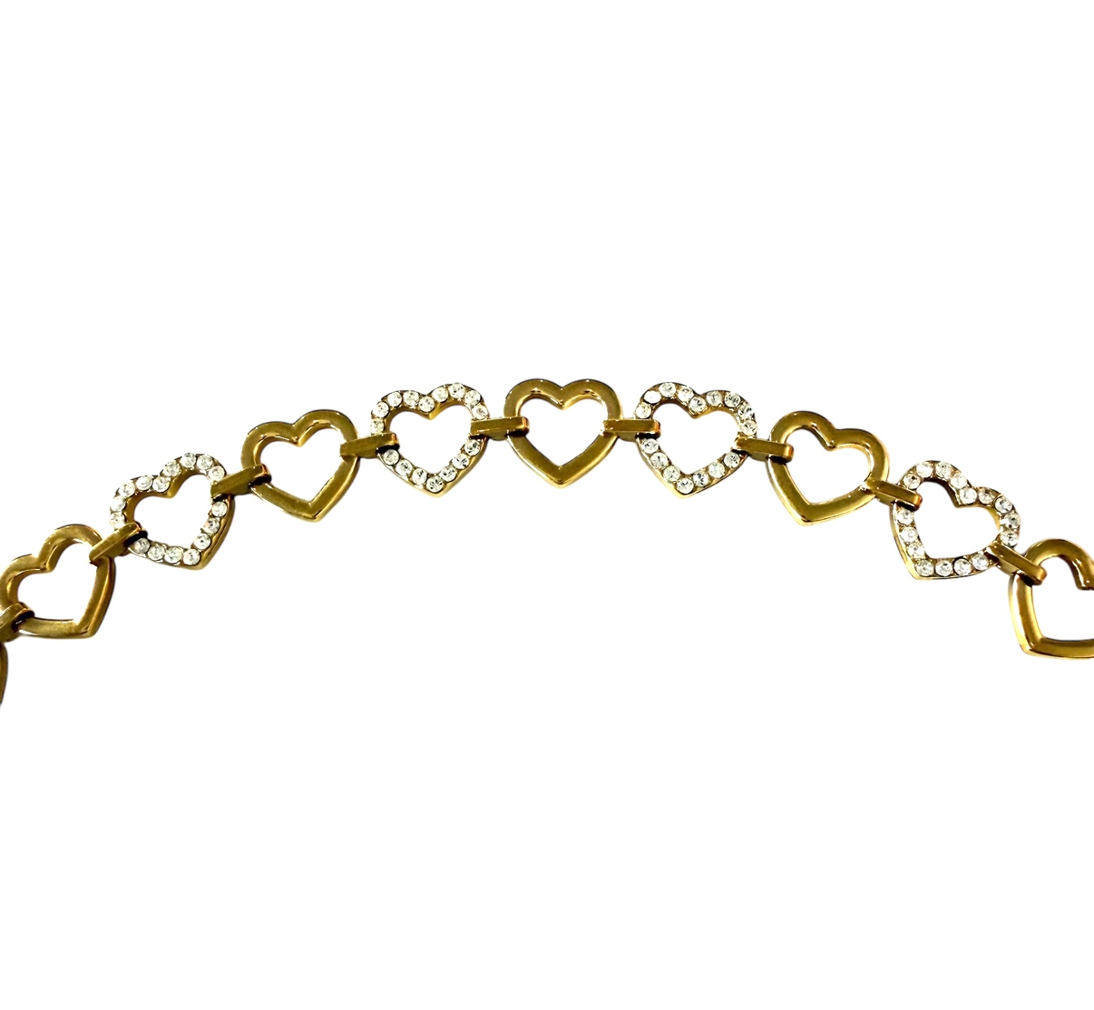 18k Gold Plated A Million Love hearts Sparkle Bracelet