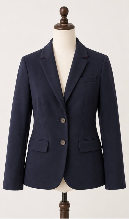 Boden Navy Tailored Blazer | Petite UK 8