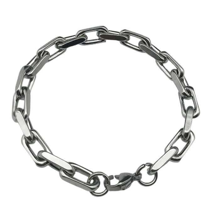 Cillian Rian Stainless Steel Cuban Link Chain Bracelet