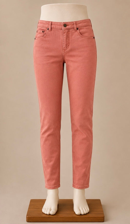 Hobbs London Women’s Peach Stretch Jeans | UK 12 | 99% Cotton