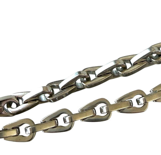 Men’s Stainless Steel Angular Link Bracelet