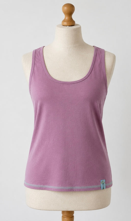 Seasalt Eliza Organic Cotton Vest Top | Lilac | UK 16