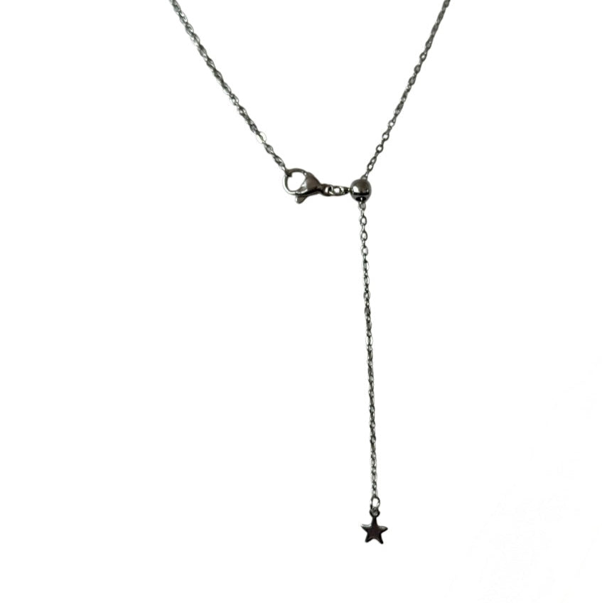 Natalia Mina Moon & Stars Slider 925 Sterling Silver Necklace