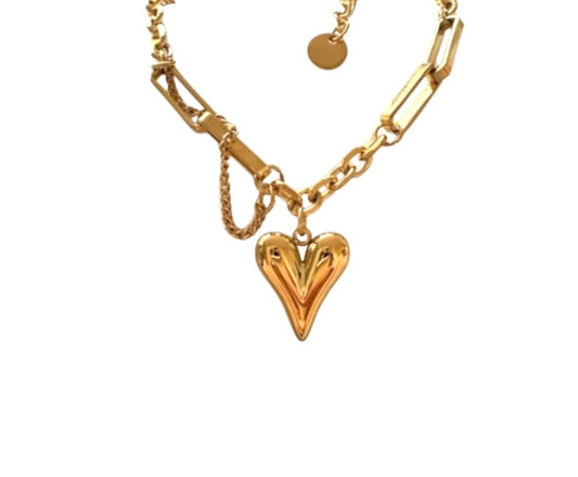 Alice Grace Love Chain 18k Gold Plated Bracelet