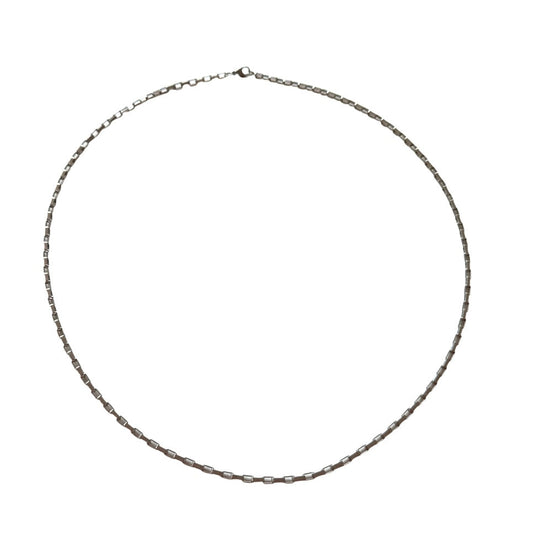 Jacob Thomas Box Chain Titanium Steel Necklace
