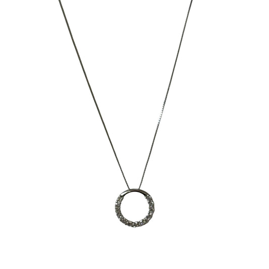 Viviana Sydney Ring of Crystals 925 Sterling Silver Necklace