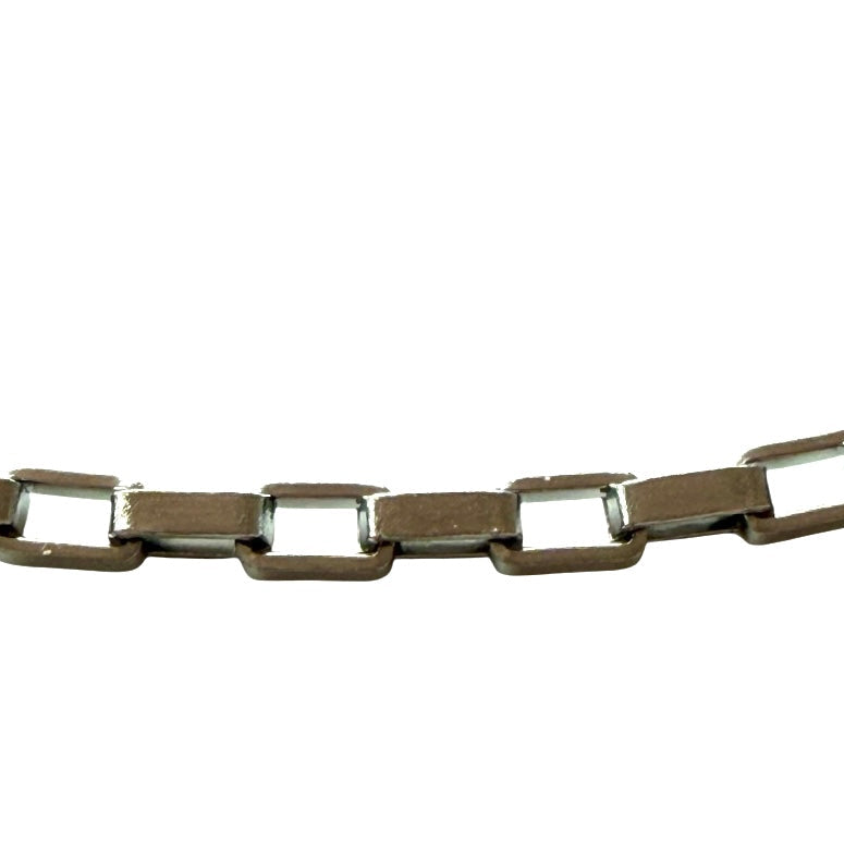 Jacob Thomas Box Chain Titanium Steel Necklace