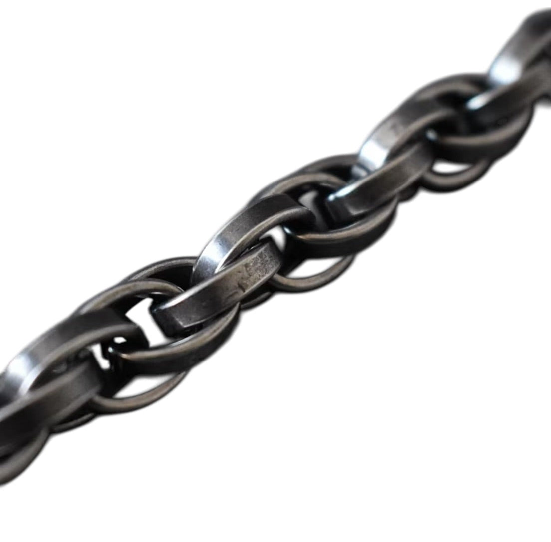 Gunmetal Stainless Steel Stealth Chain Bracelet