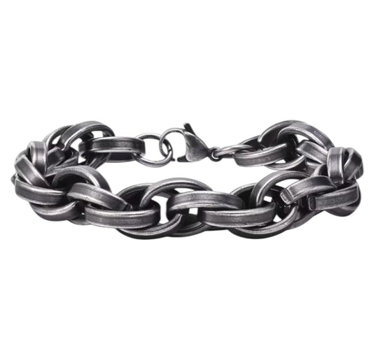 Gunmetal Stainless Steel Stealth Chain Bracelet