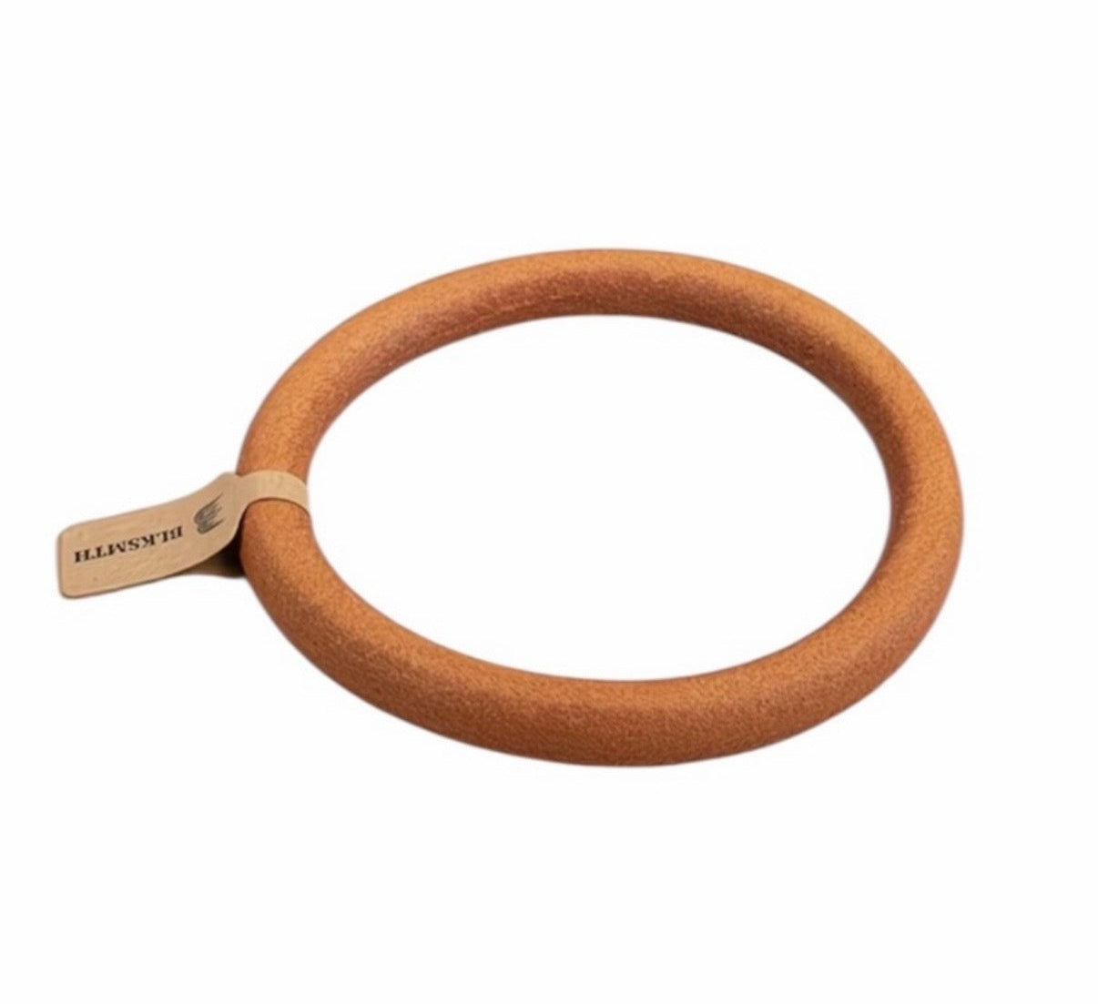 BLKSMTH Natural Cowhide Leather Bangle Bracelet - 8mm